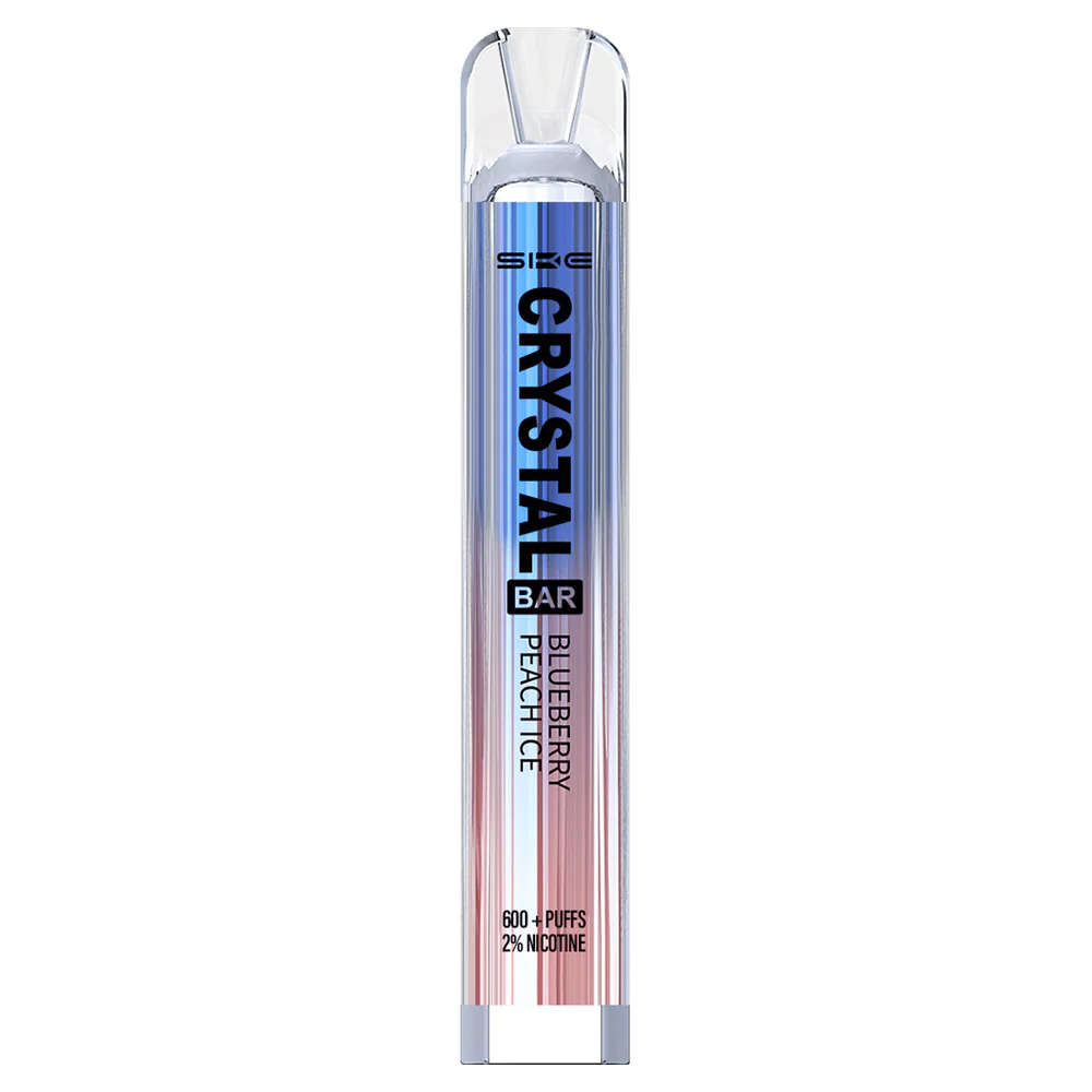 Vape Wholesale Europe - 0T2H267 Blueberry Peach Ice SKE Crystal Bar Disposable Vape 600 Puffs