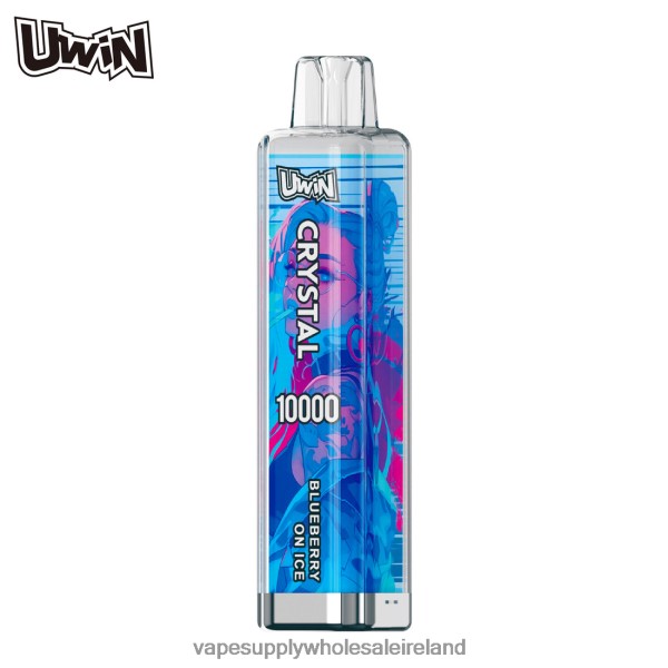 Electronic Cigarette Wholesale - UWIN CRYSTAL 10000 DISPOSABLE VAPE Blueberry On Ice RB0D004