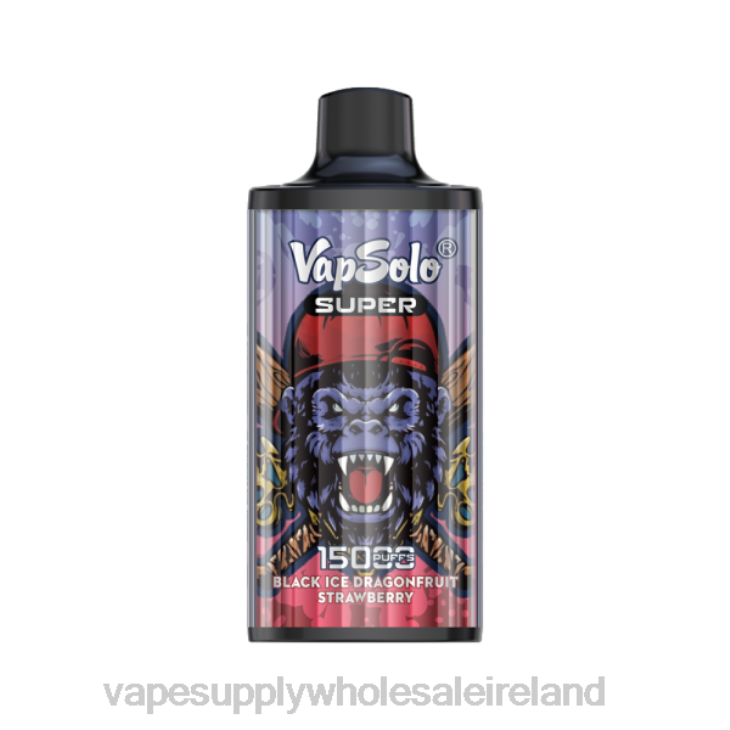 E Cigarette Wholesale - Vapsolo SUPER Disposable Vape Black Ice Drangofruit Strawberry FXP8107