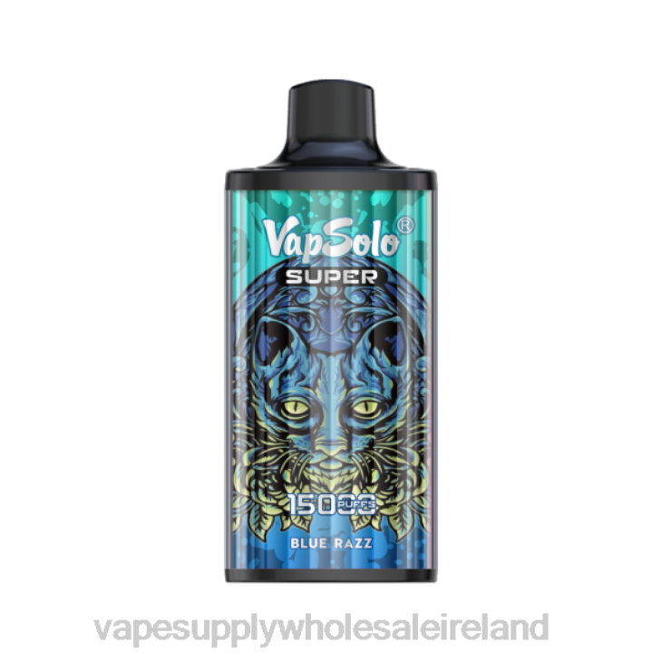 E Cigarettes Wholesale Suppliers - Vapsolo SUPER Disposable Vape Blue Razz FXP8108