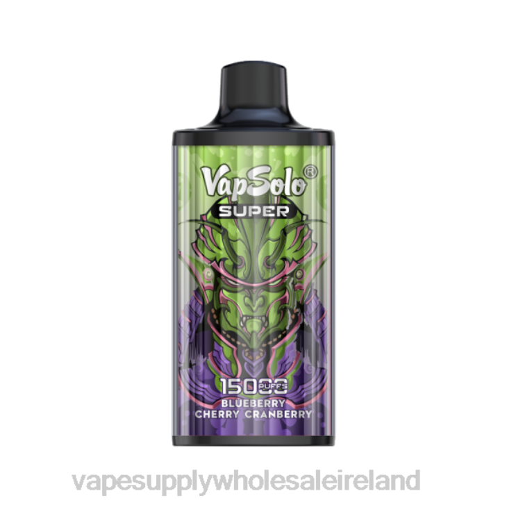 Electronic Cigarette Wholesale Supplier - Vapsolo SUPER Disposable Vape Blueberry Cherry Cranberry FXP8110