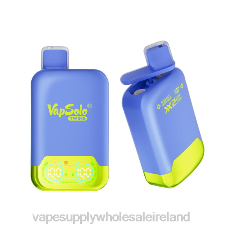 Electronic Cigarette Wholesale Supplier - Vapsolo TWINS Disposable Vape Blue Razz Lemonade & Lemon Lime FXP8120