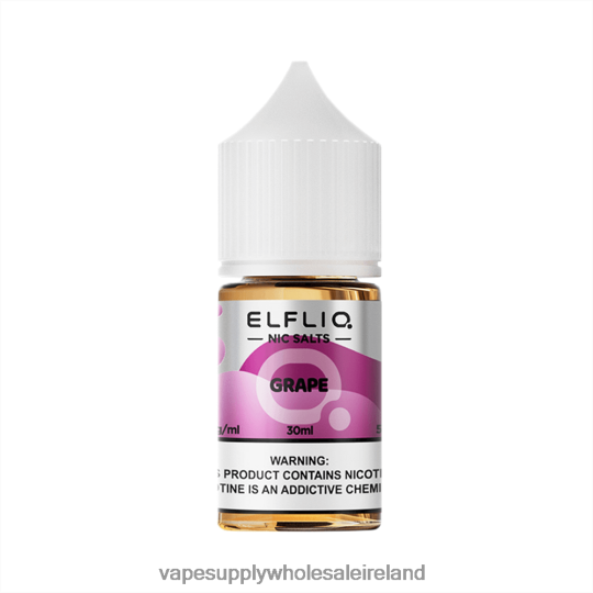 Electronic Cigarette Wholesale - ELFBAR ELFLIQ nic salt 30ml GRAPE 6ZLT419