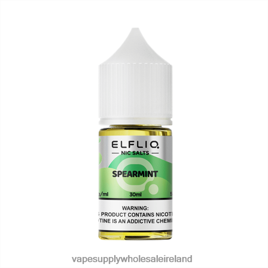 Electronic Cigarette Wholesale - ELFBAR ELFLIQ nic salt 30ml SPEARMINT 6ZLT429