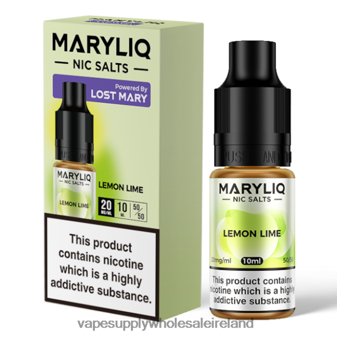 Vape Wholesale Europe - 0T2H447 Lemon Lime LOST MARY MARYLIQ Nic Salts - 10ml - 20mg
