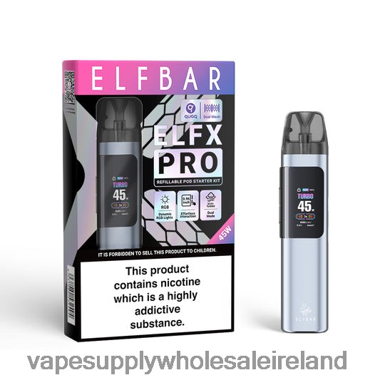 E Cig Wholesale Distributors - ELFBAR ELFX Pro Open Pod Device Black 6ZLT45