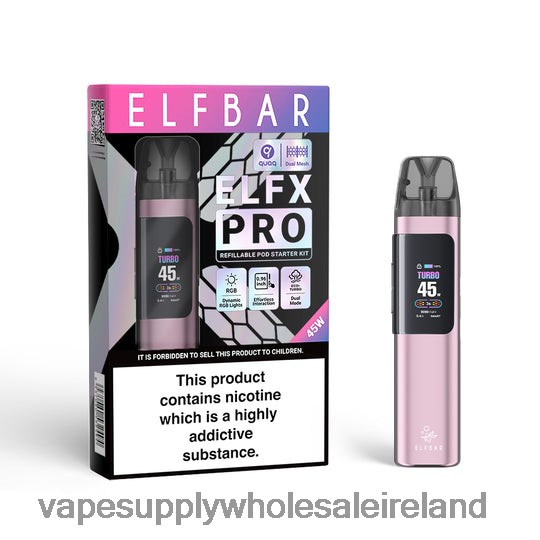 Vape Wholesale Northern Ireland - ELFBAR ELFX Pro Open Pod Device Pink 6ZLT44