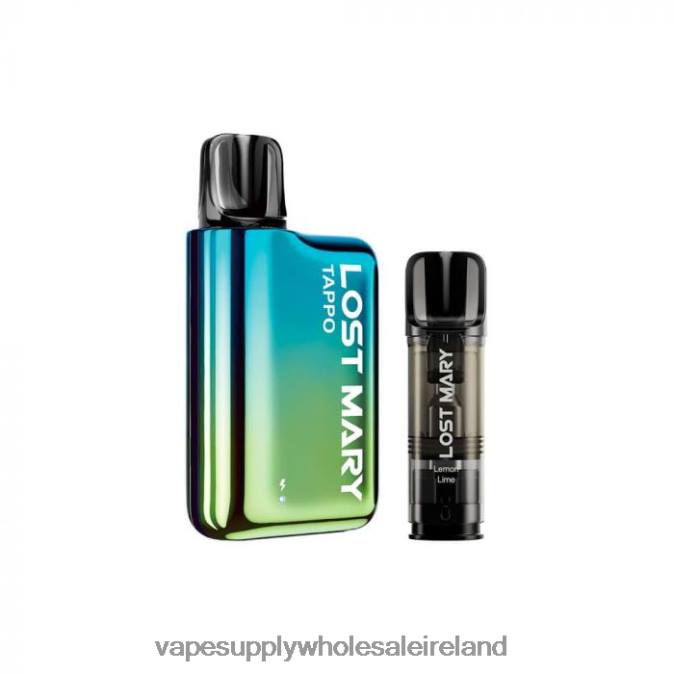 electronic cigarette wholesale supplier - 0T2H436 Blue Green X Lemon Lime LOST MARY Tappo Pod Vape Kit